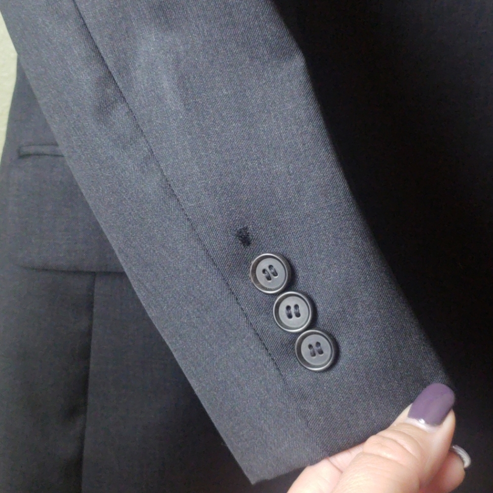 BOSS
 Plaid Virgin Wool Suit